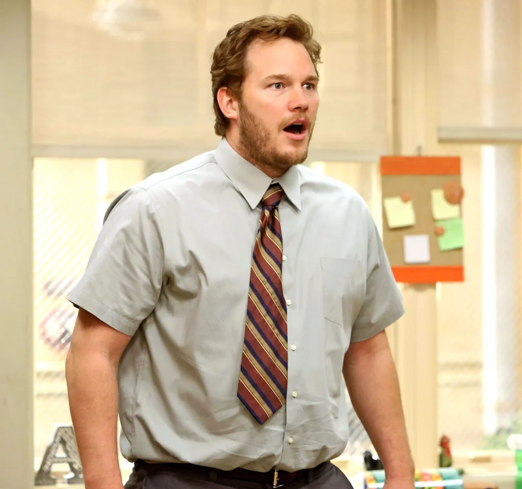 Chris Pratt in dad bod look on ‘Park and Recreation’