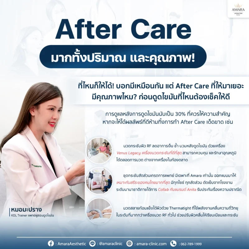 after care ดูแลหลังดูดไขมัน